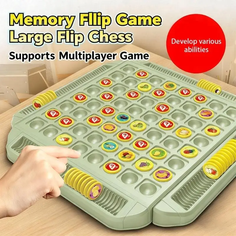 

652F Kids Adult Memory Boosting Tabletop Game With Colorful Card Plastic Construction Travel Entertainment Activity