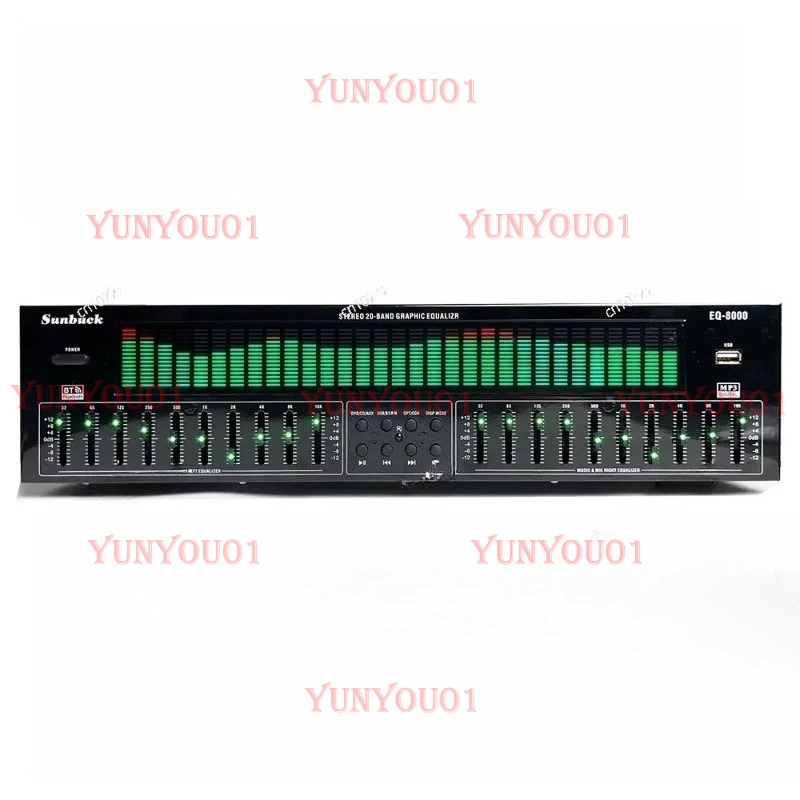 Professional EQ equalizer Bluetooth 5.4 fiber coaxial digital audio decoding USB flash drive fever pre-player