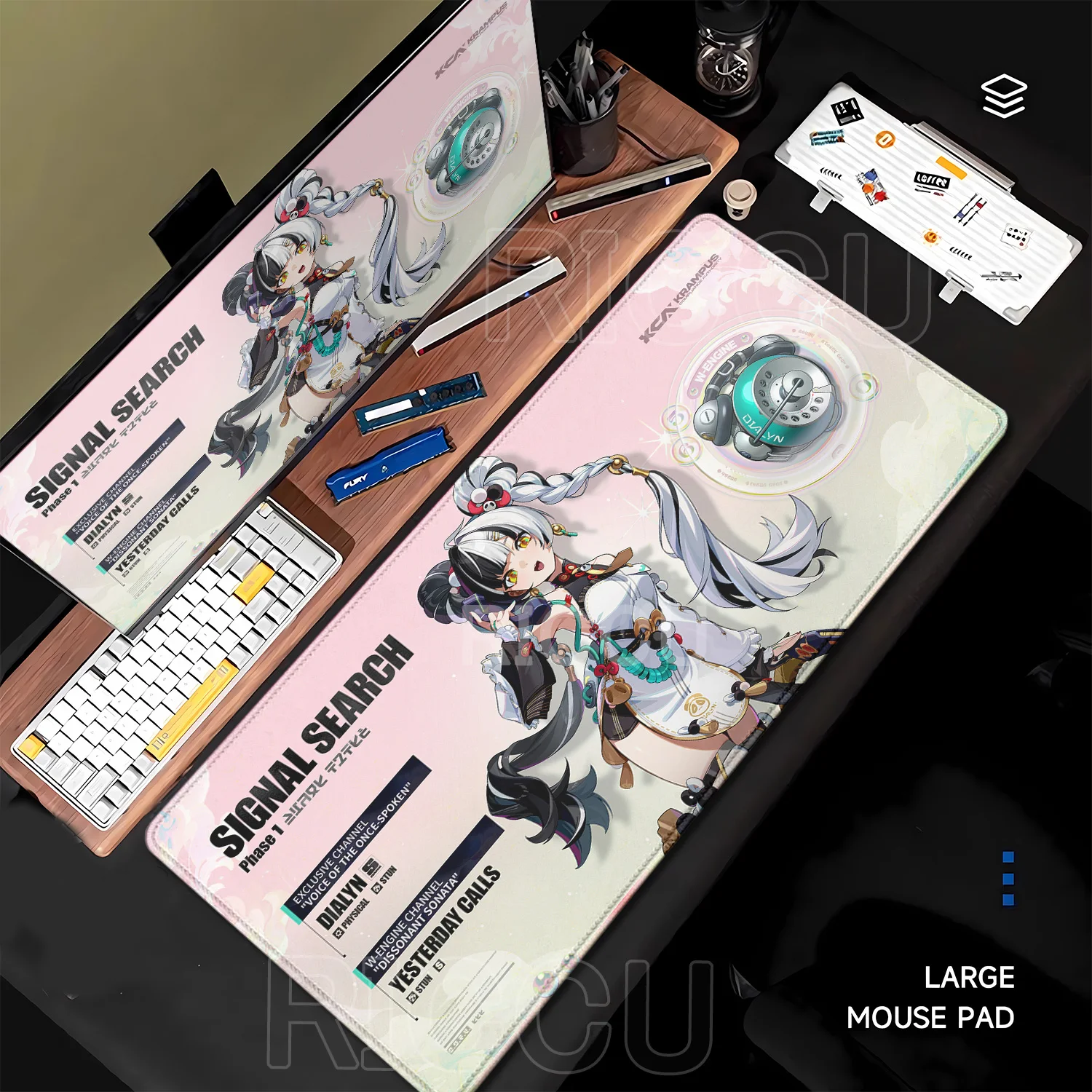 لوحة ماوس ديالين هوشيمي ميابي إلين جو زينليس زون زيرو زد زد زد Kawaii أنيمي فتاة لعبة ماوس الوسادة كبيرة المطاط لوحة المفاتيح حصيرة مكتب #1