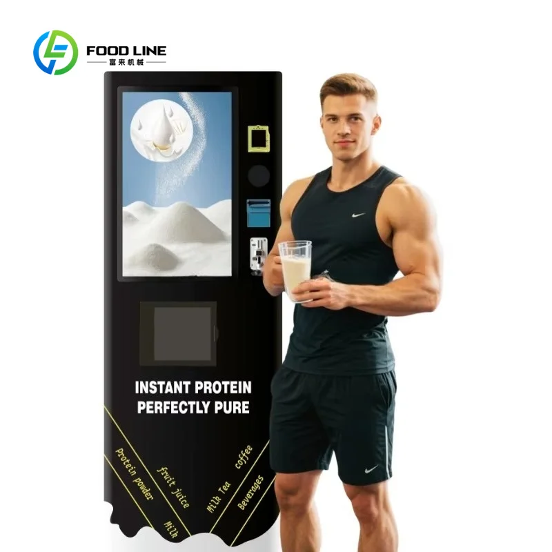 Customized Smoothie Vending Machine Model 3, Fresh Smoothie Drink Vending Machine with Protein and AI Technology