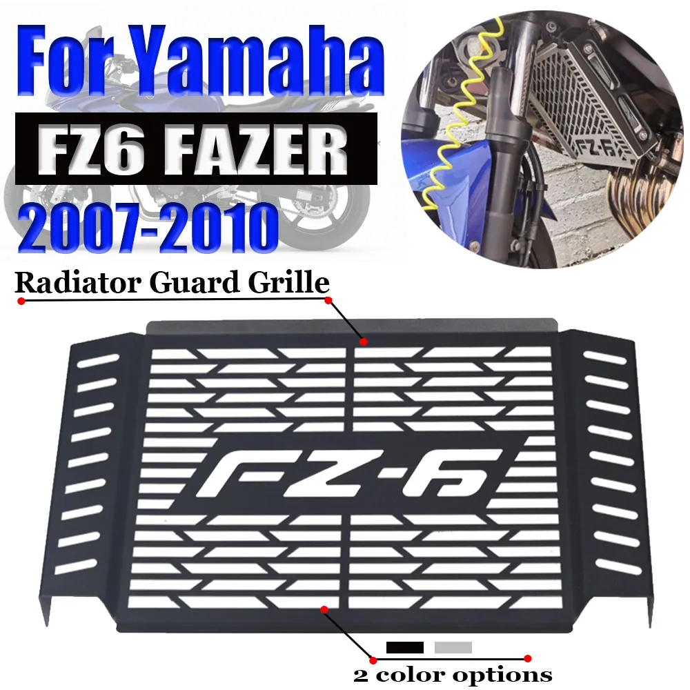 For Yamaha FZ6 FZ 6 FAZER 2007 2008 2009 2010 Motorcycle Accessories Radiator Guard Grille Protector Grill Protection Cover