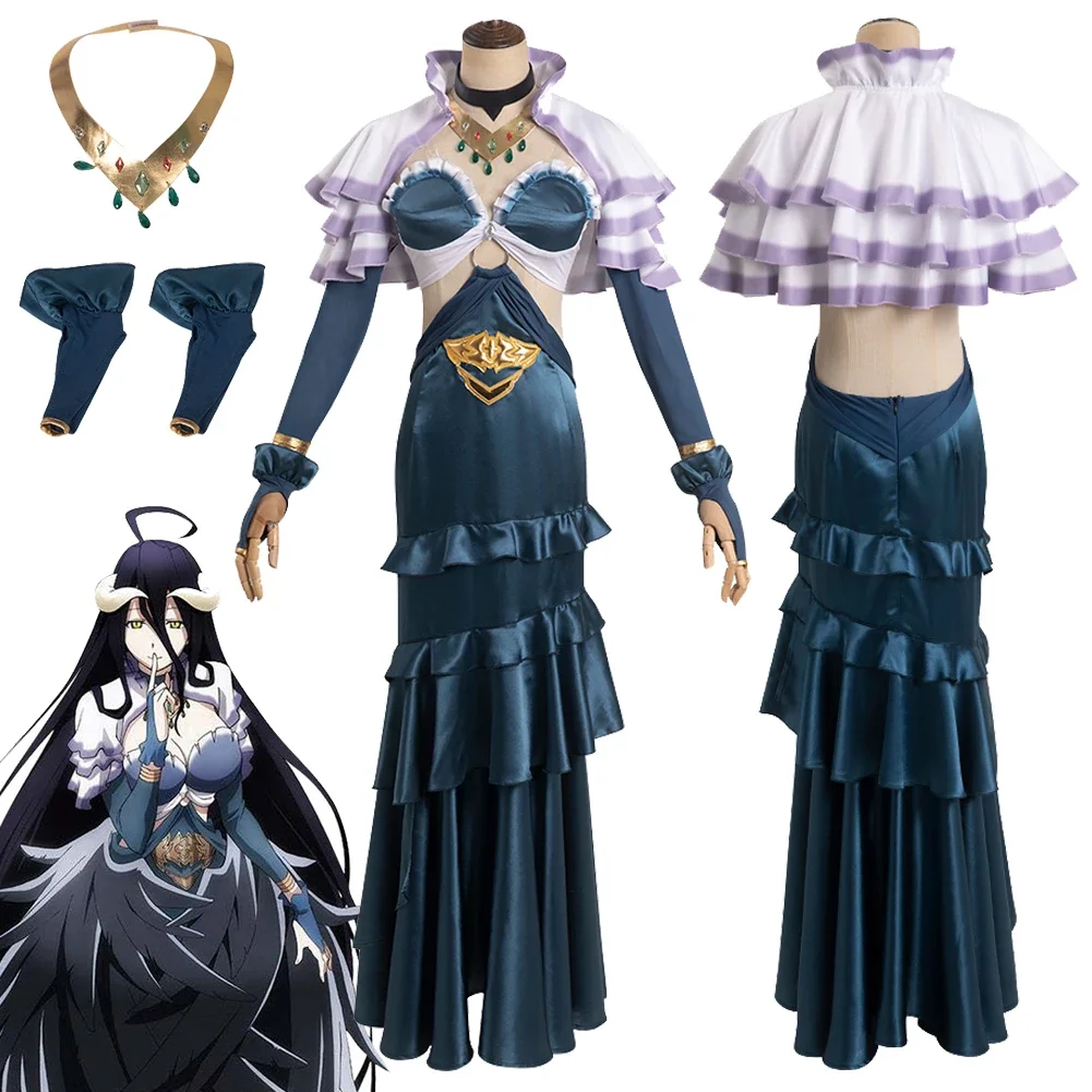 Albedo Cosplay Fantasy Anime Overlord IV Costume Disguise Adult Women Roleplay Fantasia Outfits Female Halloween Party Clothes