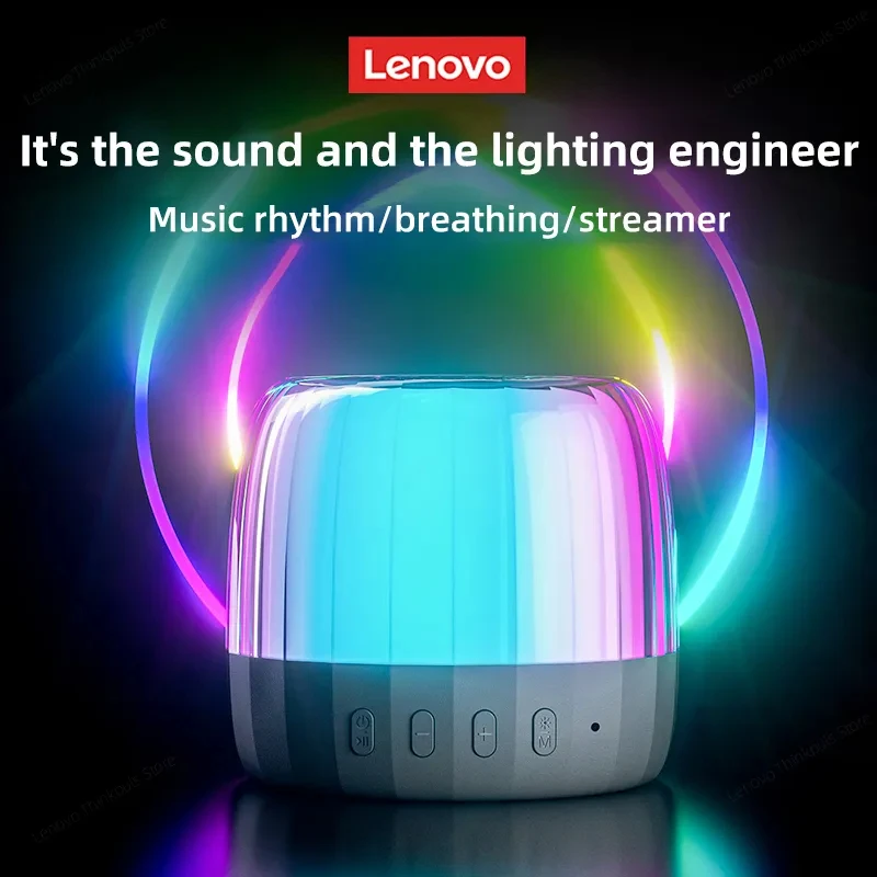 Choice Lenovo K3 Plus Bluetooth 5.2 RGB altoparlante leggero impermeabile Usb altoparlante esterno Subwoofer lettore portatile