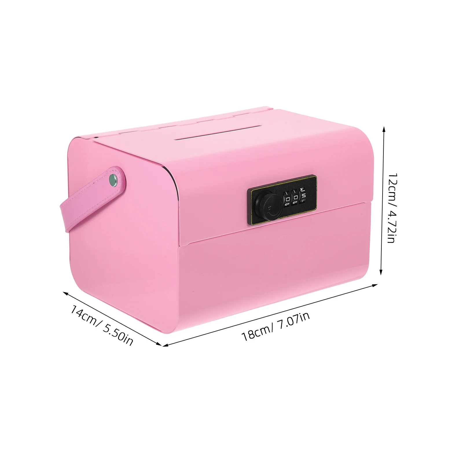 Petite tirelire en métal avec mot de passe portable, pot de monnaie mignon de couleur unie, boîte de verrouillage sûre pour enfants, stockage sécurisé d'argent