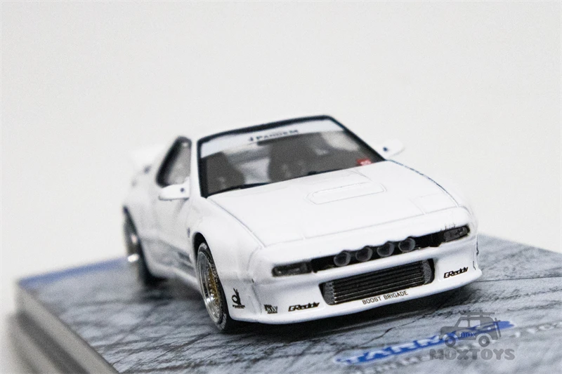 Tarmac Works x TOYOTIRES 1:64 Pandem Mazda RX-7 FC3S White Diecast Model Car