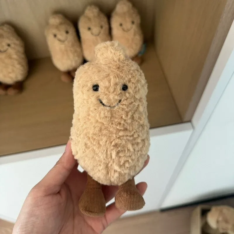 1Pcs 15cm Small Peanut Plush Doll Living Room Decoration Pendant Furniture Supplies Cute Plush Cat Interactive Toy Girl Gift