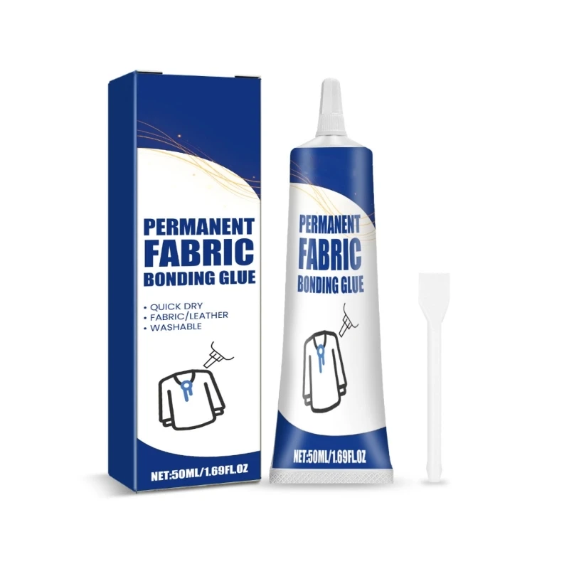 

50ml Fabric Adhesive Permanent Fabric Bonding Glues Waterproof Fabric Glues Y3ND