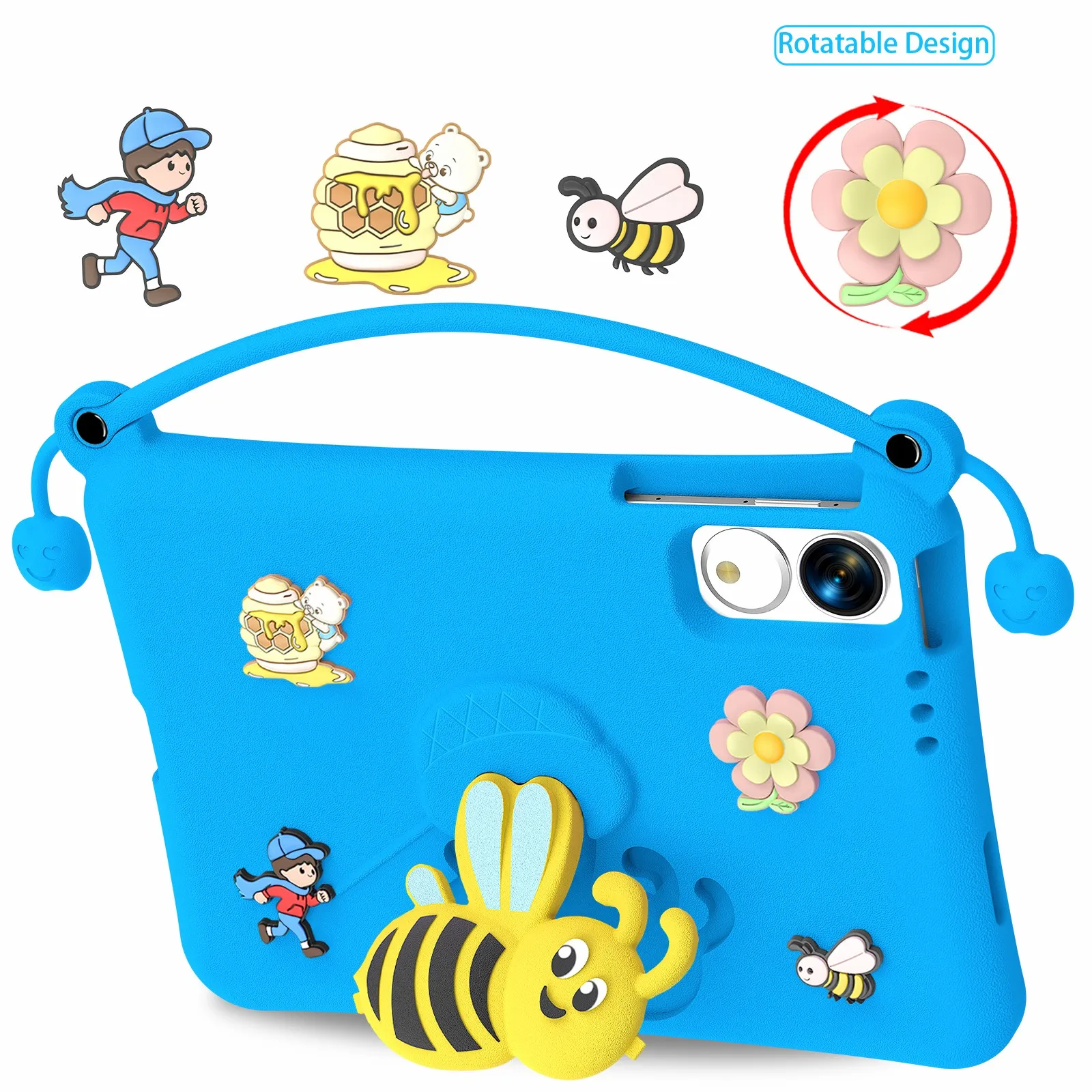 EVA Case For Huawei MatePad 11.5 (2026) / MatePad 11.5 S (2025) / Honor Pad 10 Pro / Pad V9 / Pad GT , Bee Style Kickstand Table