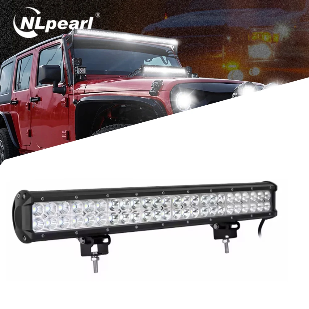 

22-дюймовая светодиодная панель 4x4 Offroad 144 Вт, рабочая светодиодная панель Spot Flood Combo, светодиодная рабочая лампа для Jeep Wrangler JK SUV 4WD ATV