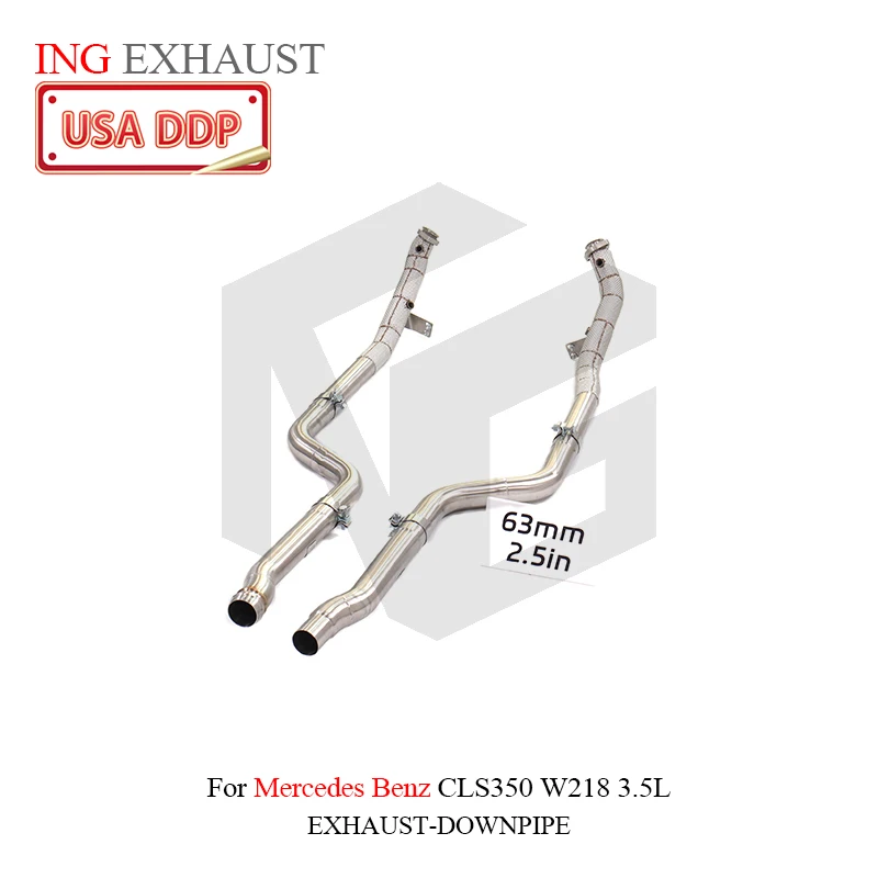 

ING Performance SS304 downpipe for Mercedes Benz CLS350 W218 3.5L Exhaust System car Accessories