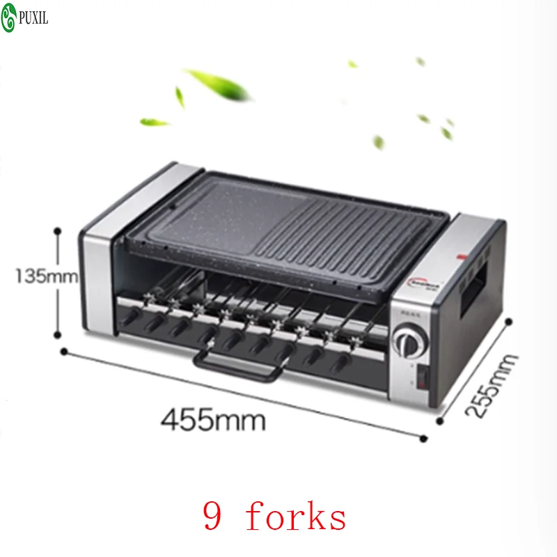 SYK-10 barbecue elettrico grill senza fumo forno elettrico barbecue grill elettrico macchina per barbecue rotante automatica