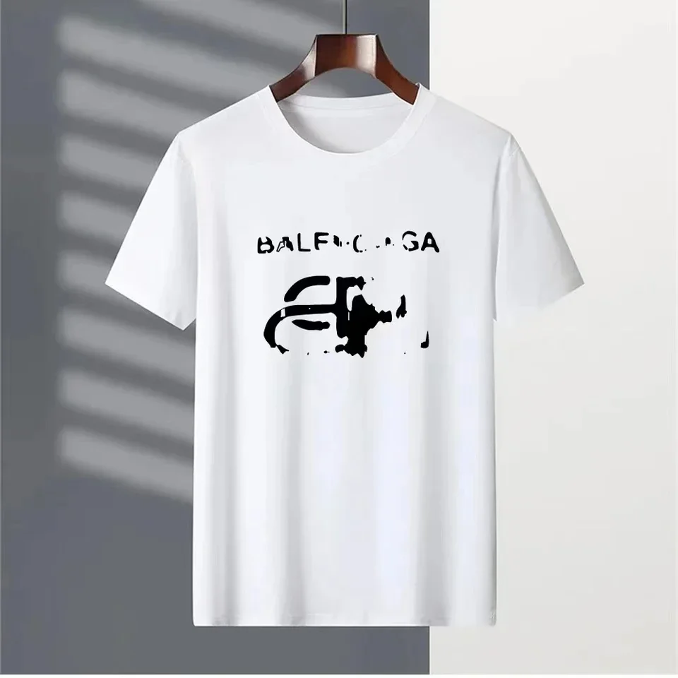 الرجال الفاخرة تي شيرت غير رسمي Harajuku Y2k مصمم قصيرة الأكمام تيز الذكور خمر القطن العصرية عالية الجودة تنفس تي شيرت #3