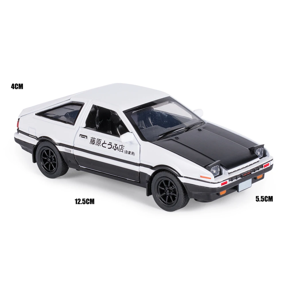 1:36 Initial D AE86 Alloy Car Models Toys Metal Diecast Initial D Exquisite Workmanship Car With Pull Back Toys For Kids Gifts