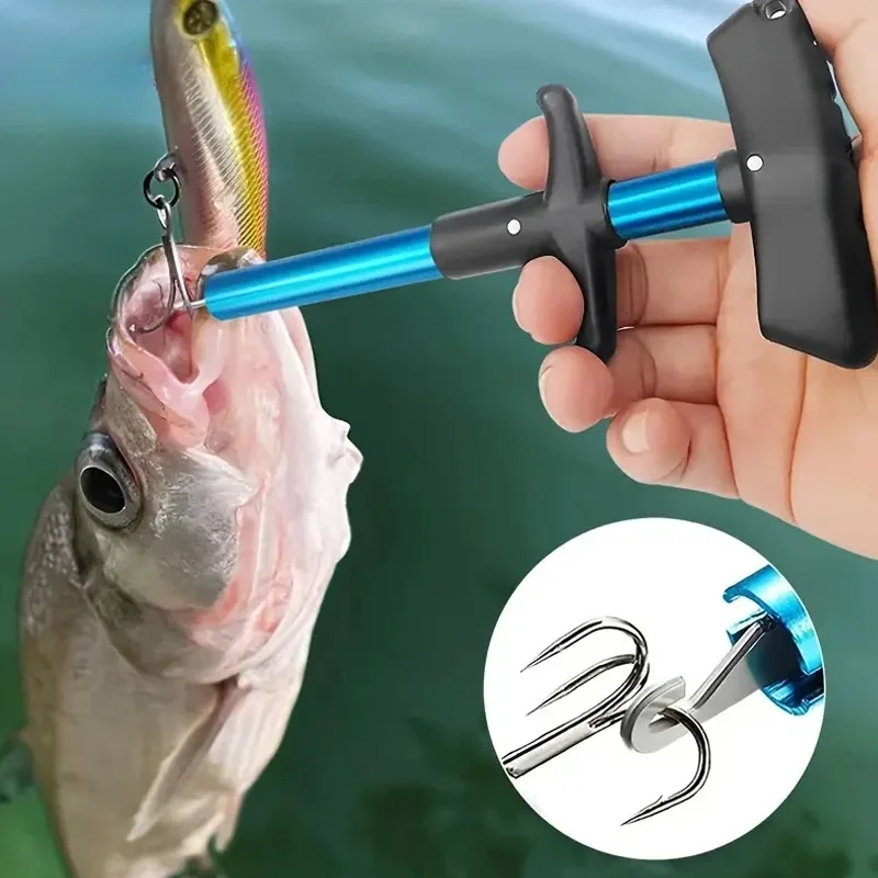 1pc Angeln Haken Remover-Tool Angeln Locken Entferner Aluminium Rohr Haken Detacheur Tragbare Fisch Haken Heraus Extractor – Detail 4