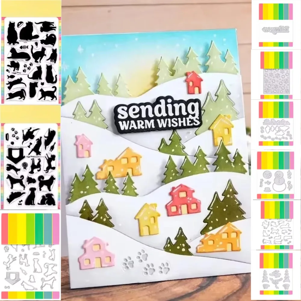 2025 Schneemann-Stempel Neue Stanzformen für Scrapbook-Tagebuch-Dekoration Prägeschablone DIY Grußkarte Handgemacht