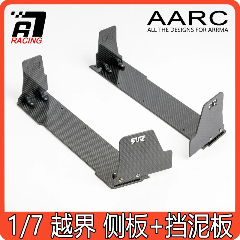 

Carbon Fiber Side Skid Plates & Mudguards Set for ARRMA Infraction 1/7 Scale RC Drift on-road Car Upgrade Parts
