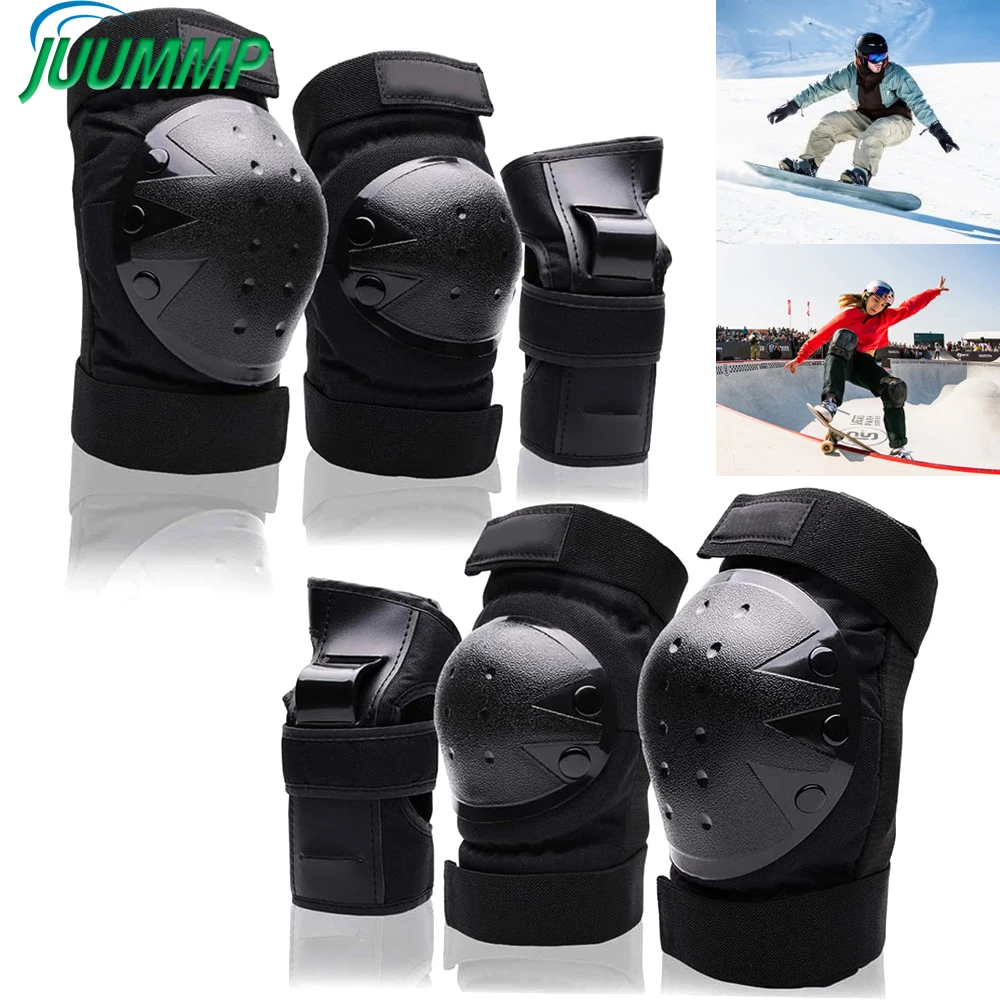 Kids Knee Pads Elbow Pads Wrist Guard 3 in 1 Protective Gear Safety Pads With Adjustable Strap For Skateboarding Skating Cycling