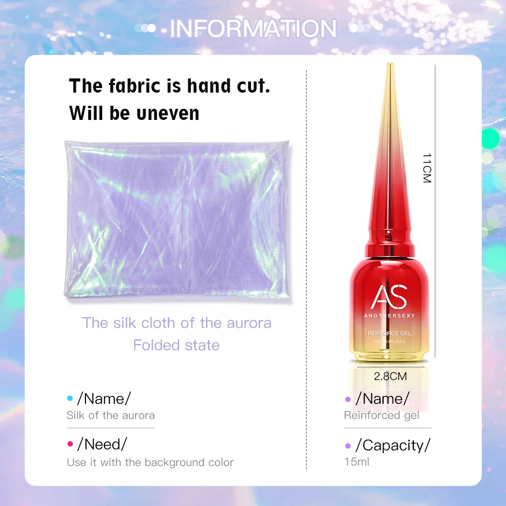 Smalto per unghie gel Aurora Snake Scale da 15 ml per pressa su unghie Gel per smalto semipermanente con glitter punk per stile serpente