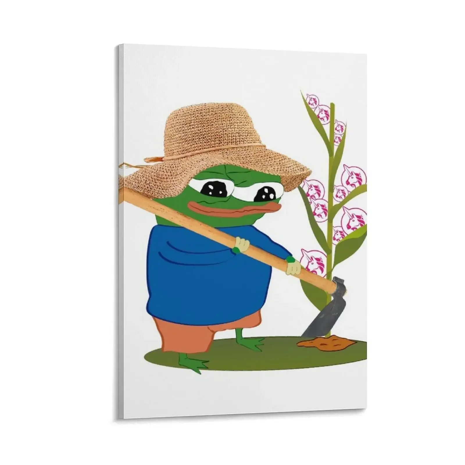 

Pepo Yield Farming Uniswap Canvas Painting Paintings on the wall Decorative painting for bedroom wall art