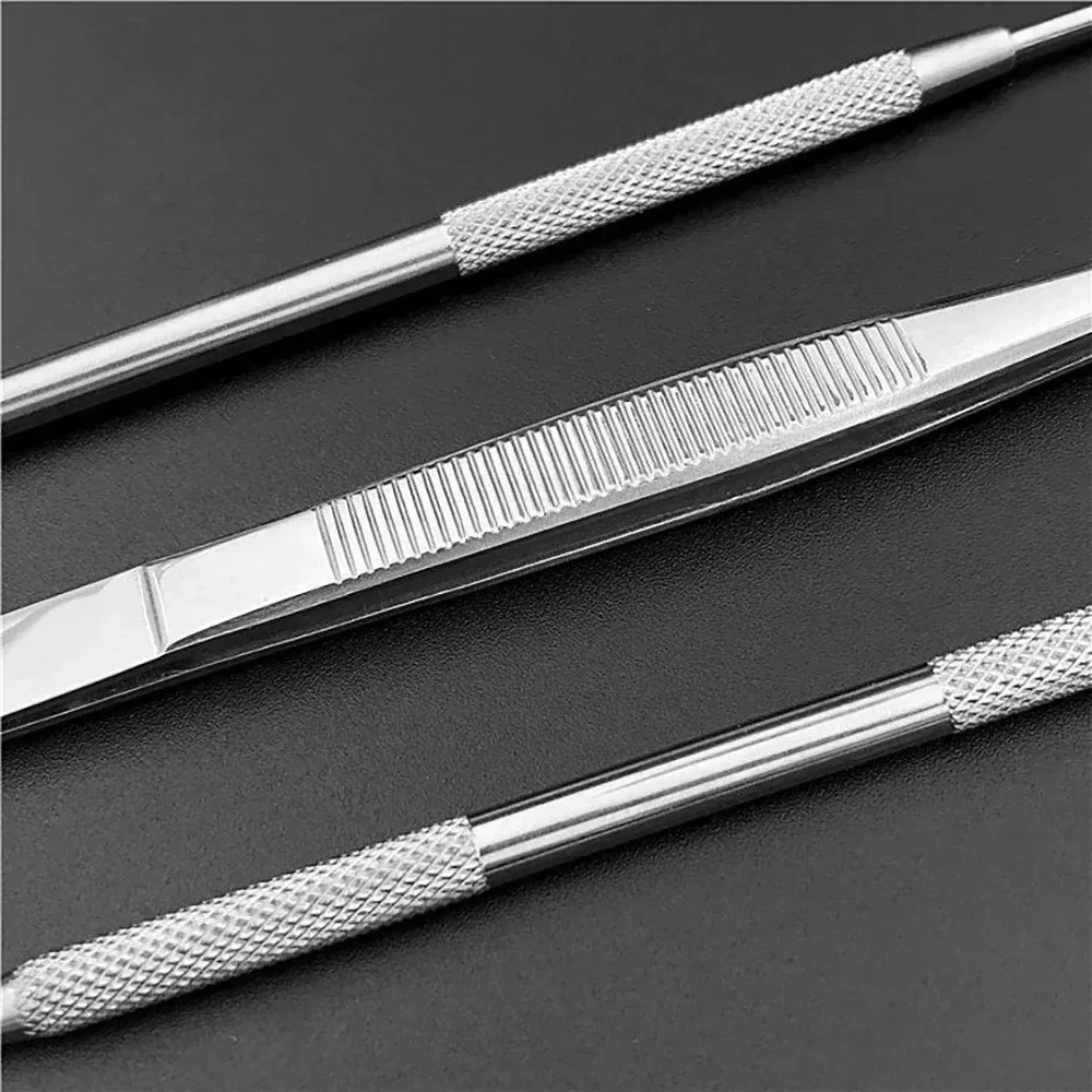 10Sets Dental Mirror Kit Dentistry Lab Mouth Mirror Dentists Pick Tool Teeth Scaler Dentist Tools Dental Materials Kits