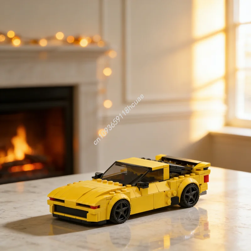 

252 детали MOC City Champions Supra Alt: Архитектурный конструктор, сборная модель, DIY, креативный подарок на Рождество, развивающая игрушка