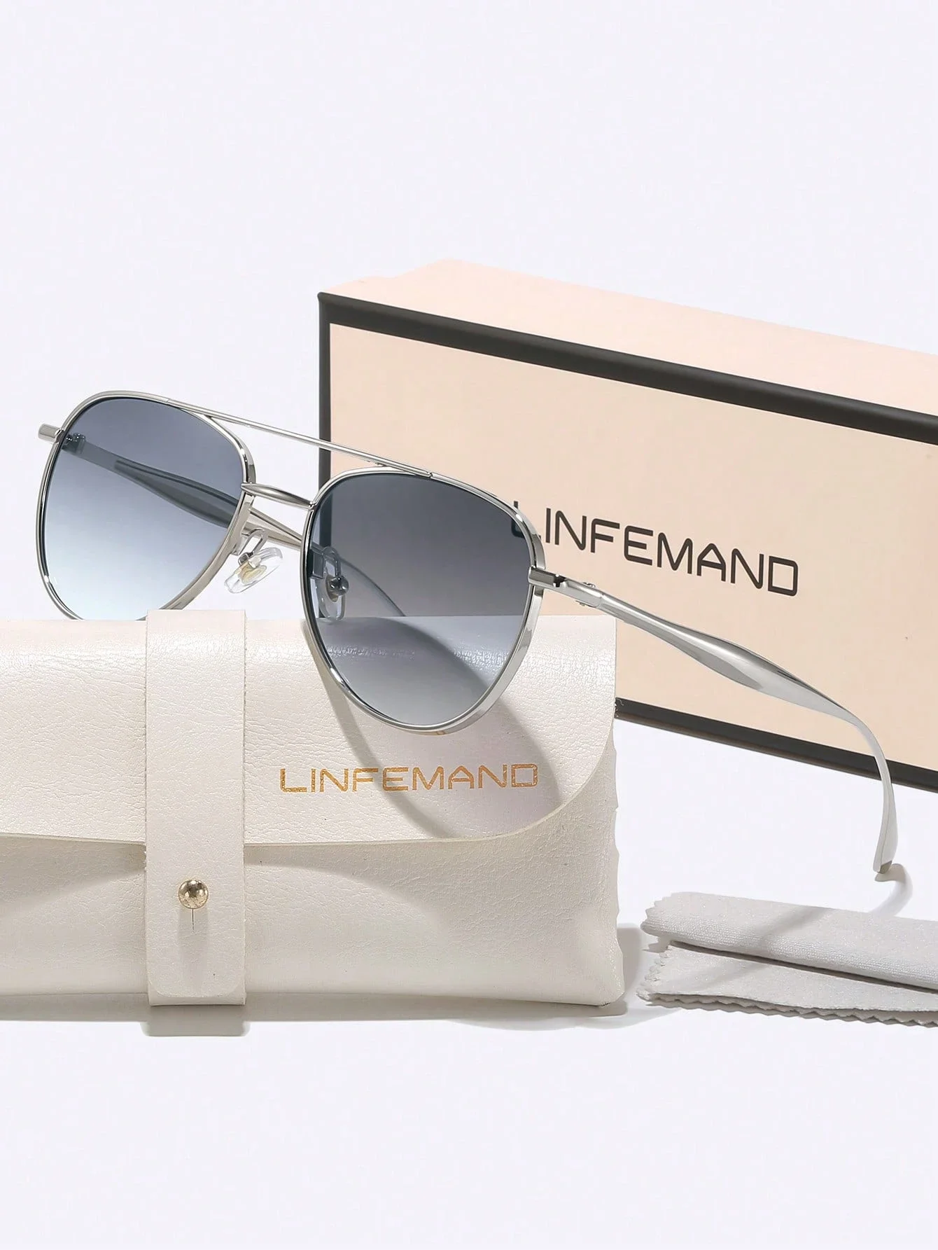 

Classic Retro Double-Beam Aviator Fashion Sunglasses Unisex For Casual Travel Party