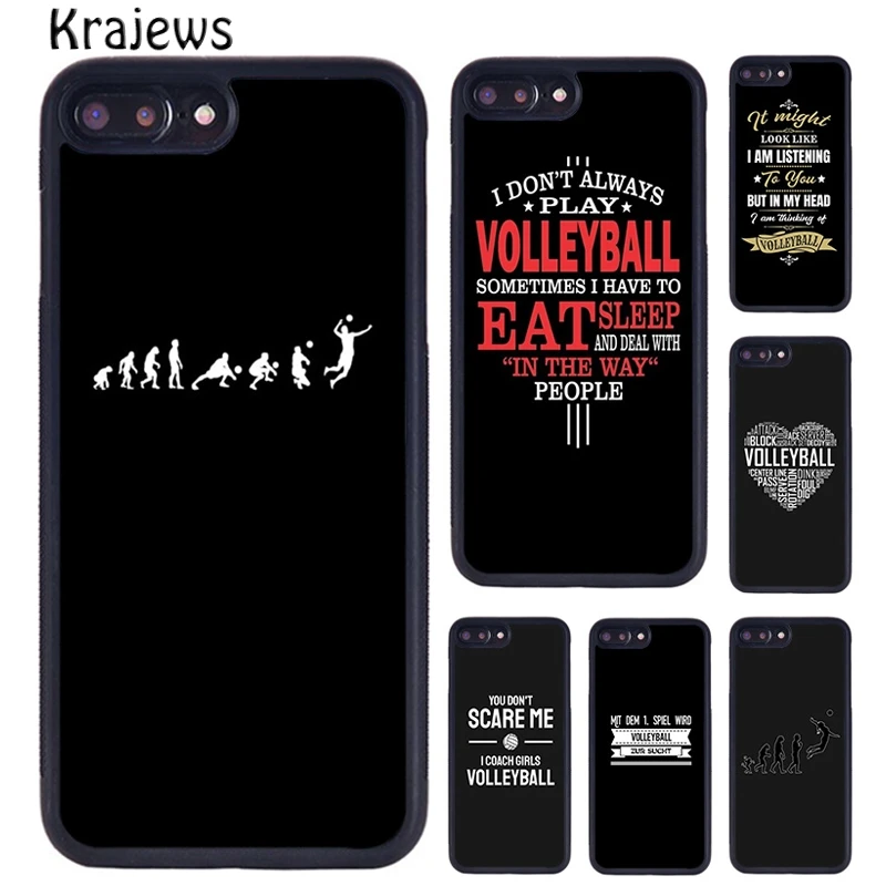 Thats What I Do I Play Volleyball and i know things Volleyball Phone Case For iPhone 16 15 14 plus XR XS 11 12 13 pro max coque