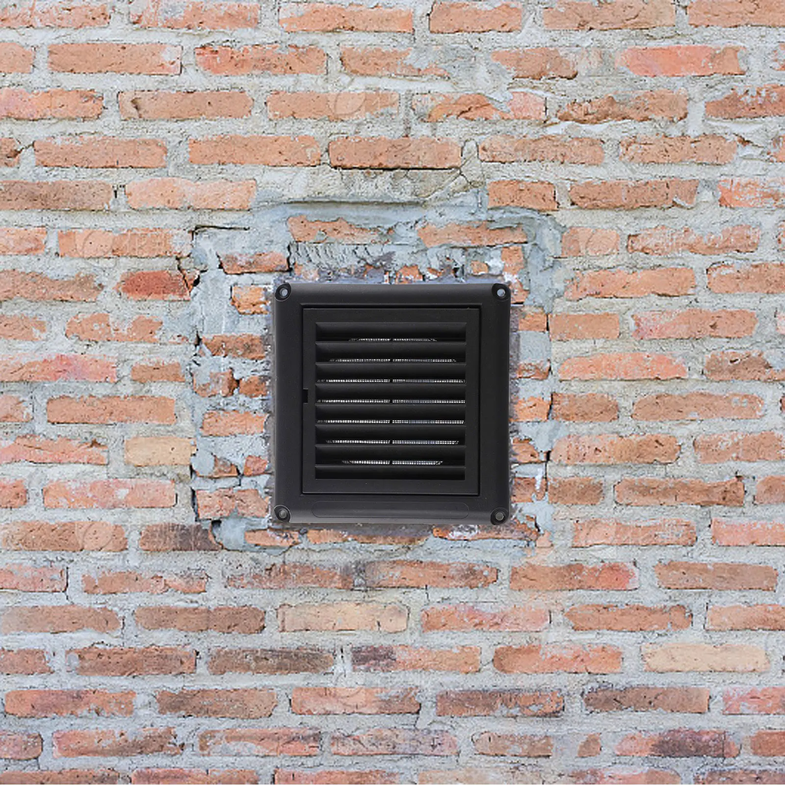 Airflow Control 4 Inches Black Plastic Vent Long-lasting Construction Optimal Ventilation User-friendly Design