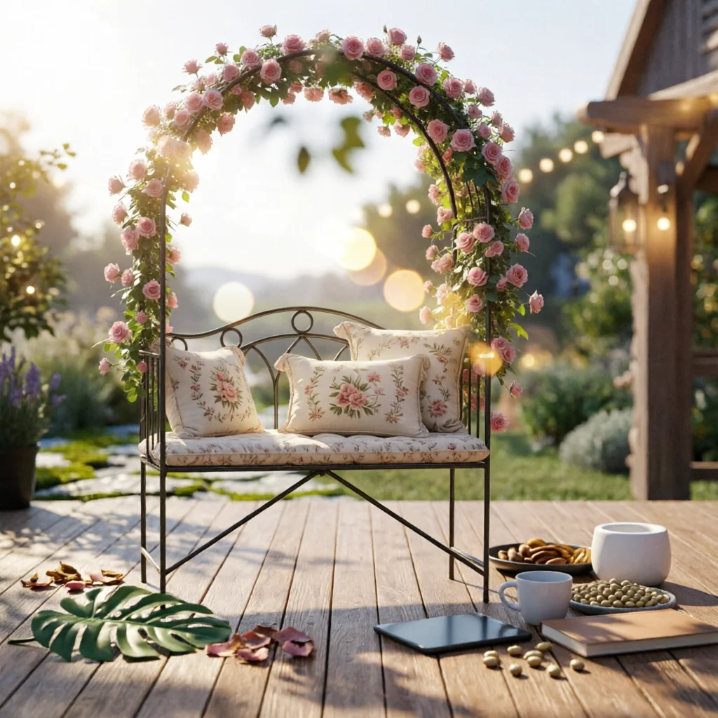 banc-de-jardin-en-fer-a-dossier-incurve-deux-places-design-classique-antique-mobilier-d'exterieur-anti-rouille