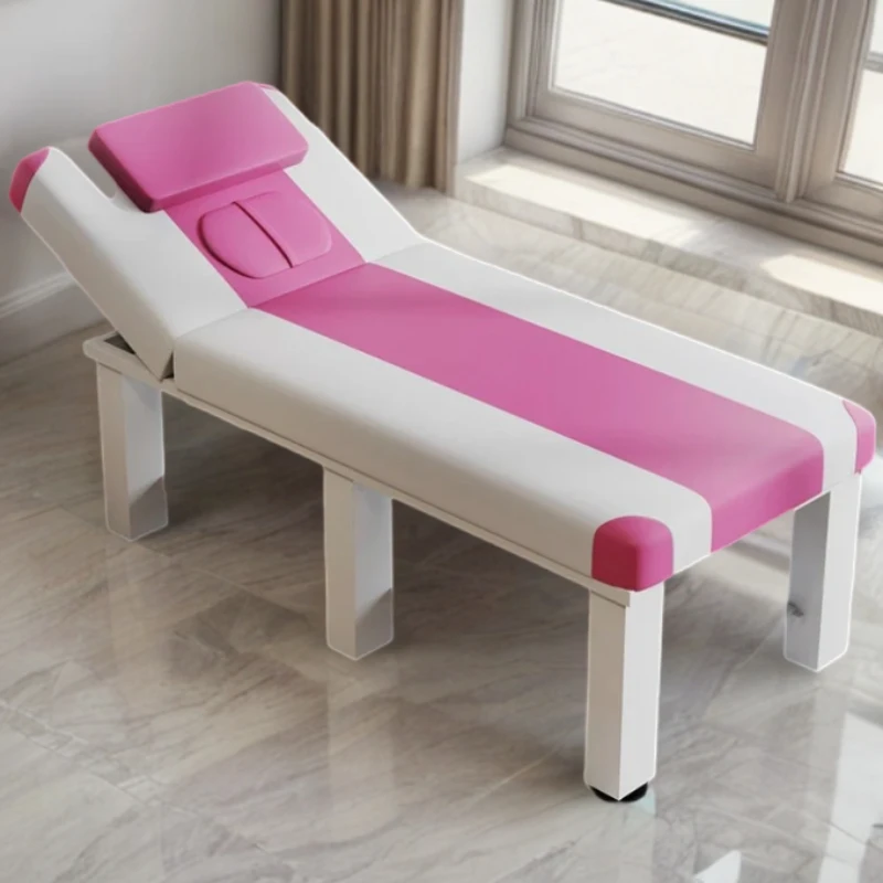 Professionele Massage Brancard Tafelbed Roze Metallic Cosmetisch Studiobed Camilla De Masaje Schoonheidsspecialiste Bed Esthetische Tafel