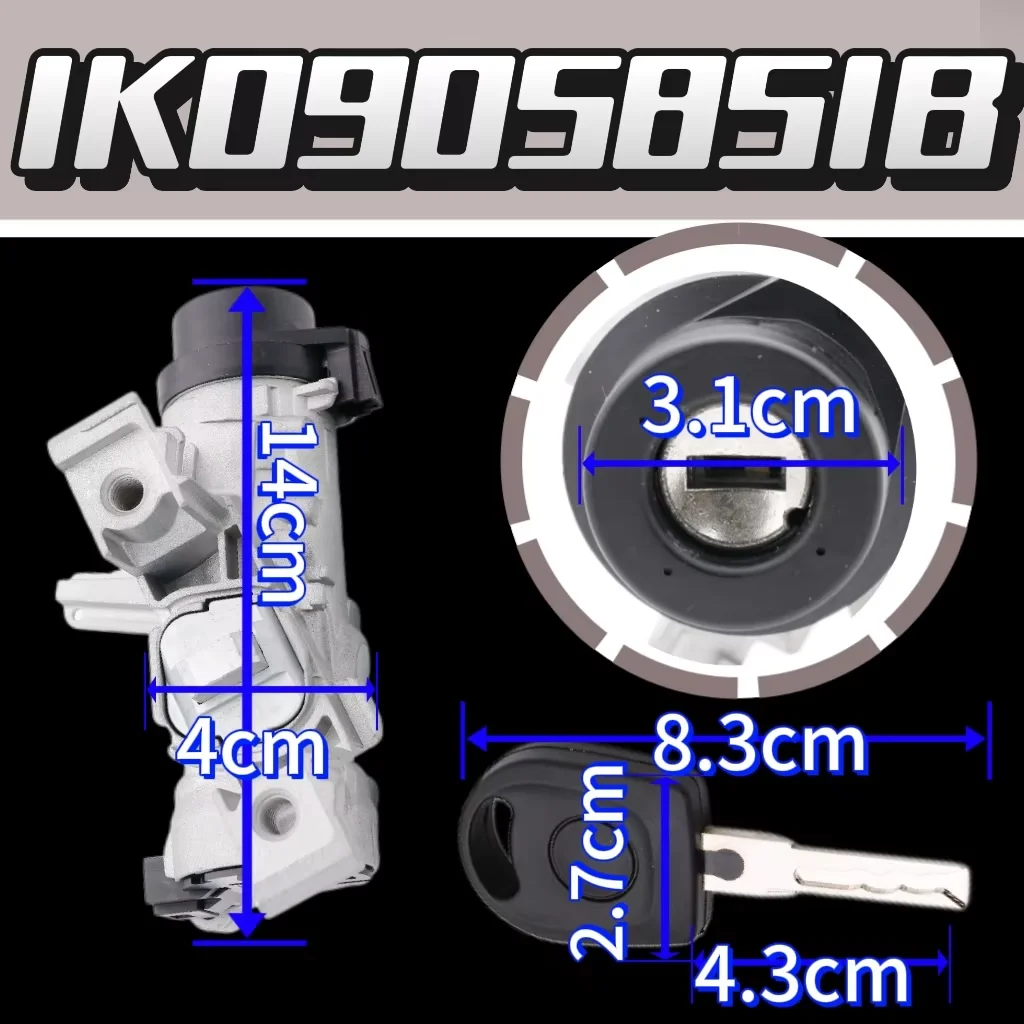 Lgnition Switch Steering Lock Barrel Housing For A3 TT Golf Touran Rabbit 1K0 905 851B 1K0 905 865 1K0905851B