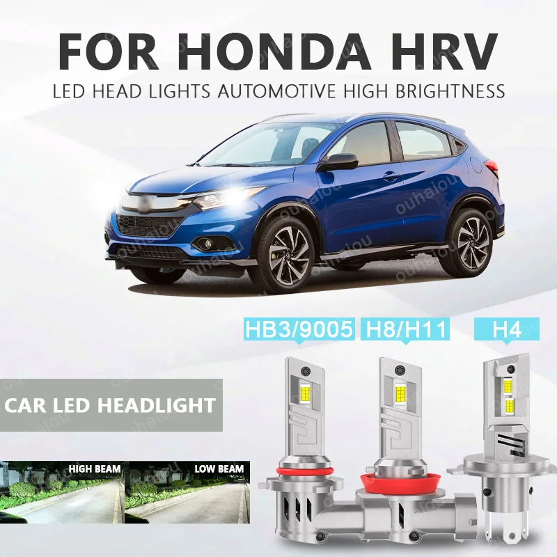 

For HONDA HRV 2PCS H4 H8H11 Light LED Chips Head Lamp HB3(9005) Fog Lights Bulb Accessories with heat sink