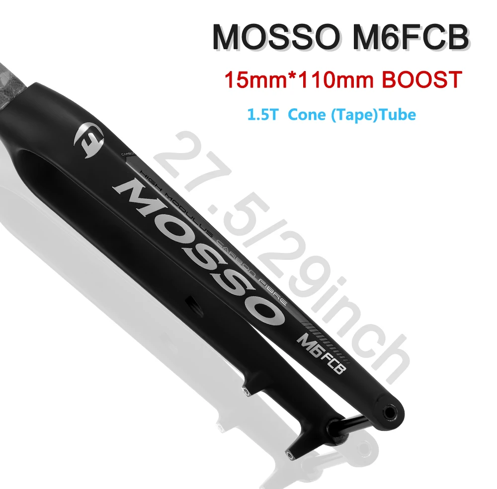 Mosso M6FCB Carbon Fork BOOST MTB Bike Fork 27.5 29 Bicycle Fork 29er Front Forks TORAY-T700 Carbon 100% Different to M3 M5 M6