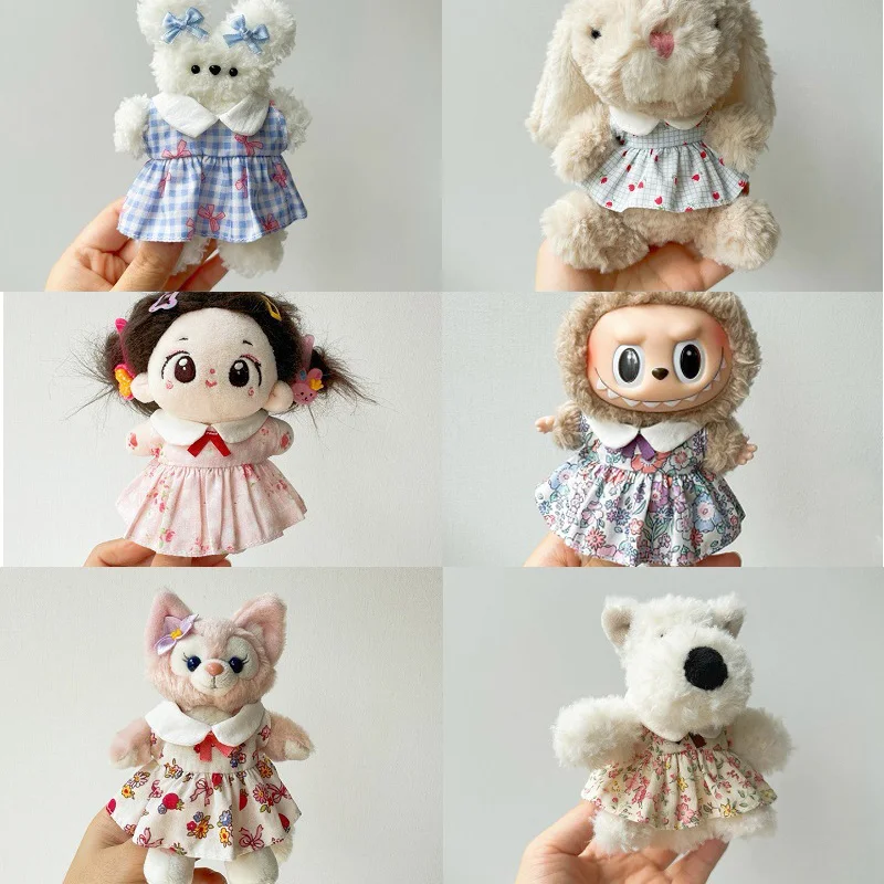 Puppenkleidungszubehör für 17 cm Labubu-Puppenkleid, 10 cm Tiere, Baumwollpuppen, Anziehrock, Weihnachtsgeschenke – Detail 9