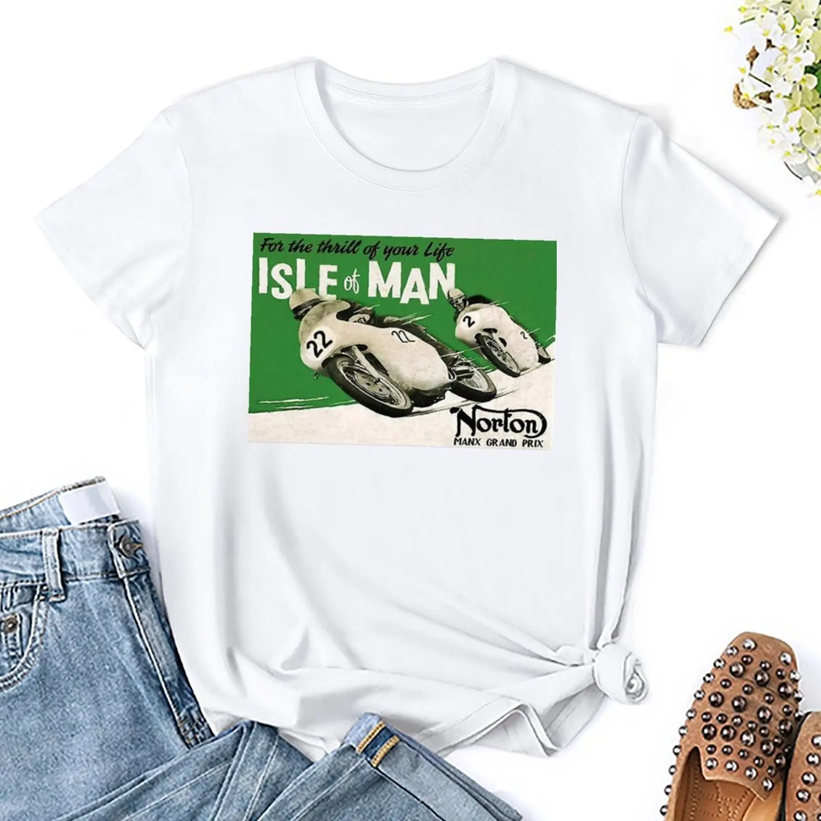 Isle Of Man TT Essential Classic For Tees Graphic T-shirt Harajuku  Sport  Funny Novelty Aactivity Competition