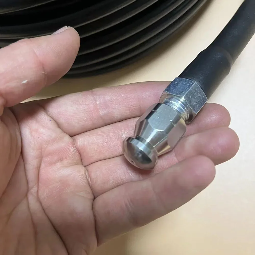 Mangueira de Lavadora de Alta Pressão 2-40M, Kit de Limpeza de Tubulação de Esgoto com Bico de Perfuração, Limpeza de Drenos de Água