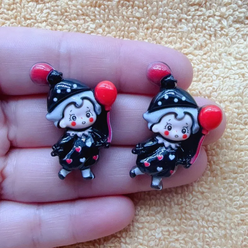 12pcs Joker Balloon Children's Fun Handmade DIY Cream Gel Phone Case Hair Clip Headpiece Resin Accessories Jewelry view 4