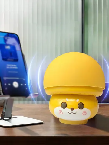 Wireless Mini Speaker,Creative cartoon mushroom-shaped,Portable Waterproof Subwoofer Mini Speaker