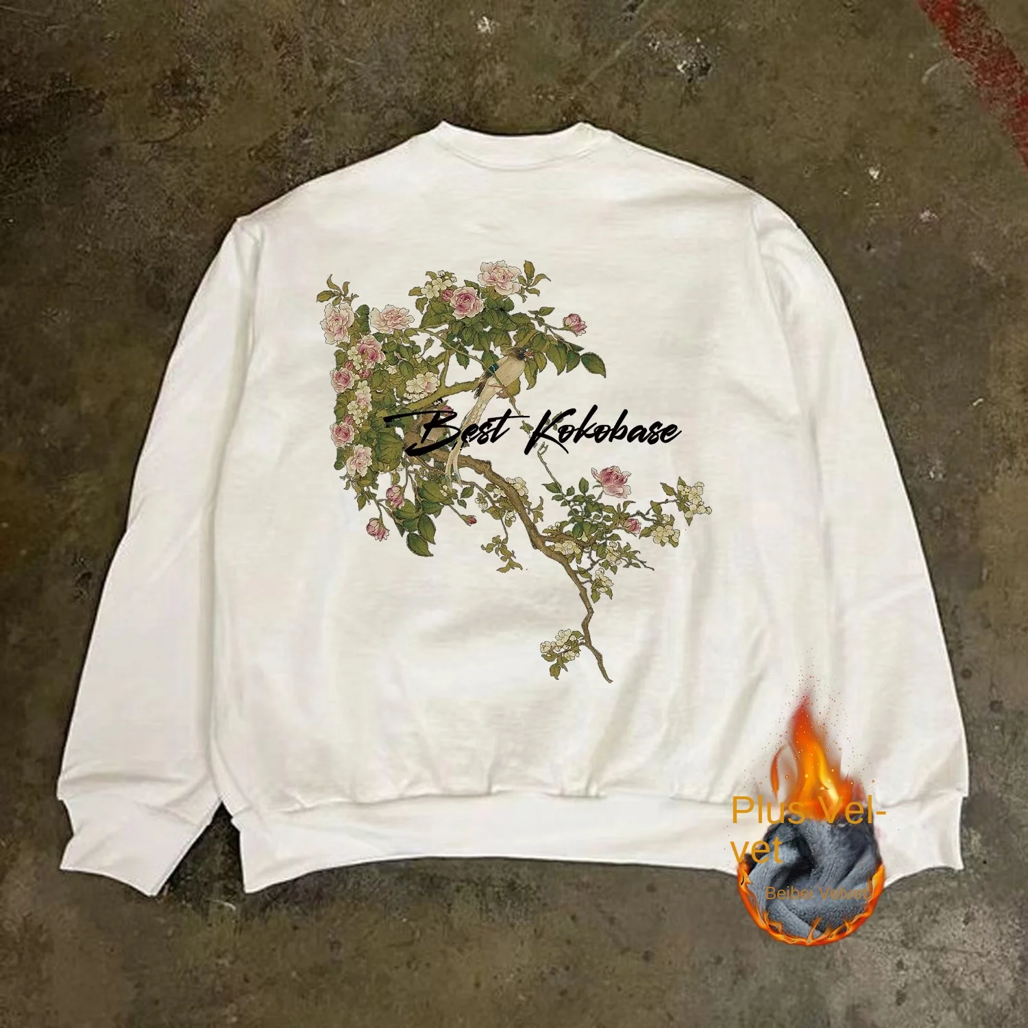 

Мужская толстовка из плотного хлопка в американском стиле, 350 г, новинка 2025 года, большой свитер с круглым вырезом, длинный повседневный уличный пуловер све