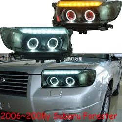 car bumper headlamp For Subaru Forester headlight projector 2006~2008y car accessories head lamp for Subaru Forester fog light