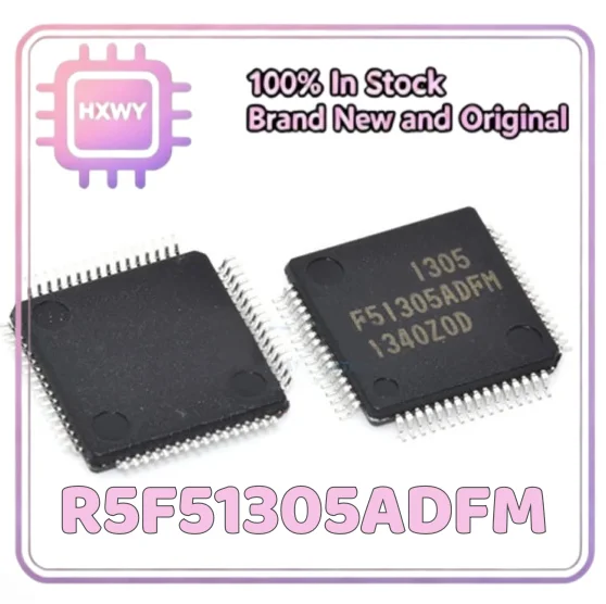 (3/20 Pieces) R5F51305ADFM R5F51305 LFQFP64 Renesas 32-bit Single Chip Microcomputer Factory Wholesale Cheap IC Chip Fast
