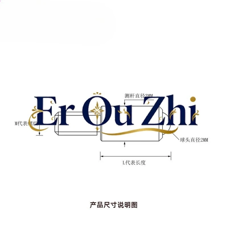 Inner Card Gauge Probe, Outer Card Gauge Pin Slot Caliper Probe, Ruby Alloy Tungsten Steel Measuring Head M2/M2.5