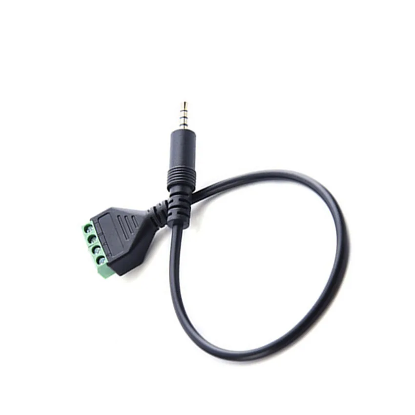 3.5mm TRRS Male to 4-Core Stereo AV 4 Screw Terminal Balun Connector Cable Speaker Cable Adapter view 4