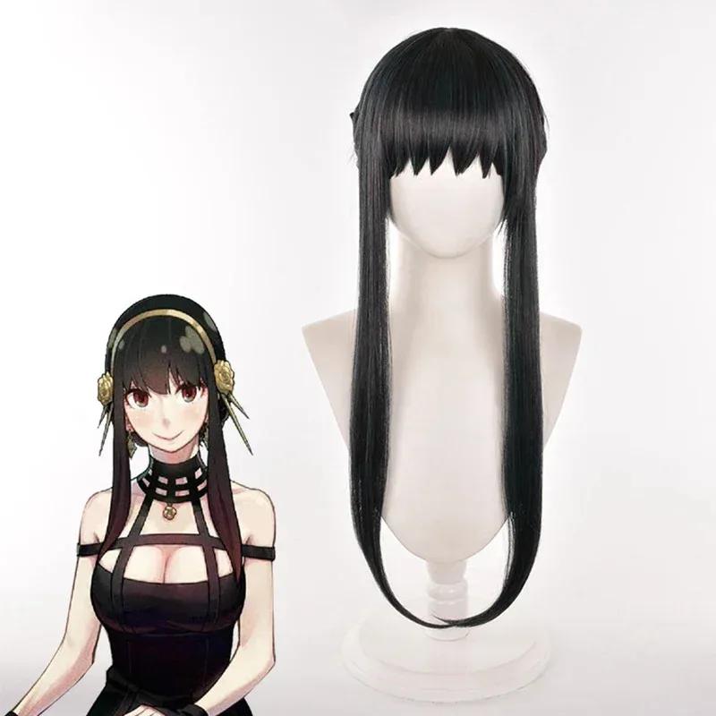 Espía familia Yor Forger Cosplay Anime asesino asesino gótico Halter vestido negro traje uniforme disfraz om [8