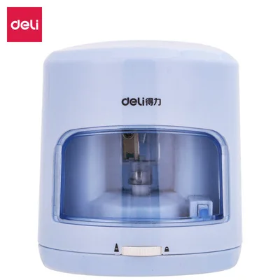 Deli 0502 Convenient Electric Pencil Sharpener Fast Sharpen Automatic Pencil Sharpener At School Classroom Office Home