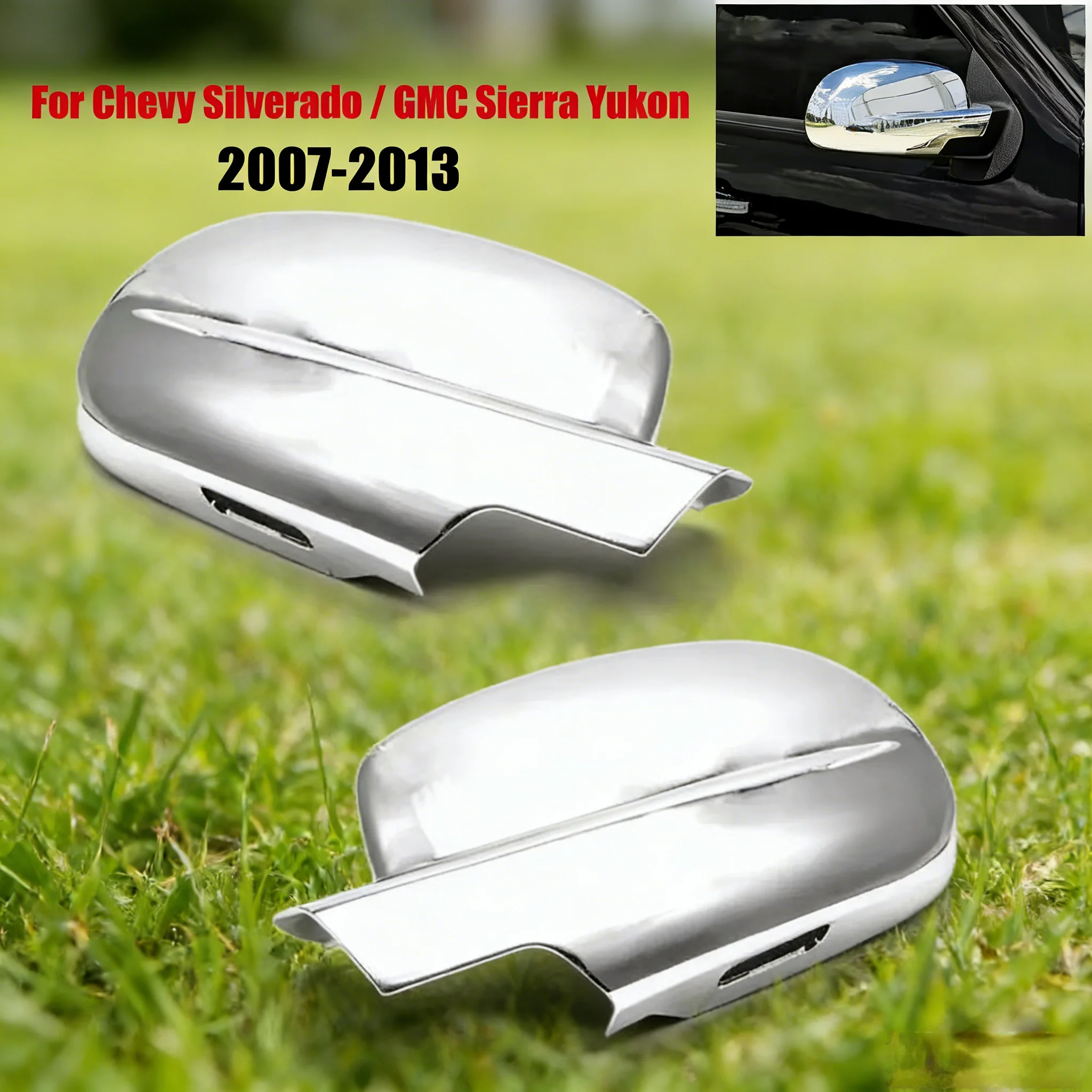 

Для Chevrolet Silverado 1500 2500 3500 GMC Sierra: наклейка на автомобиль, накладка на боковое зеркало заднего вида, крышка зеркала, внешняя отделка двери, карбон