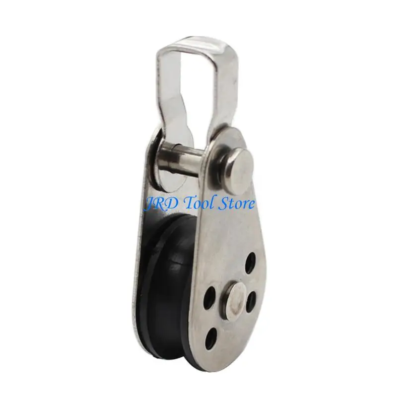 A2UD 5PCS Thép không gỉ khối ròng rọc dây kéo dây nâng dây nâng cho cần cẩu thuyền