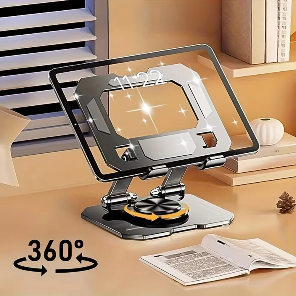 360° Rotatable Tablet Stand Adjustable Foldable Desktop Stand Holder Compatible For 4.7-12 Inch Min Laptop Tablet