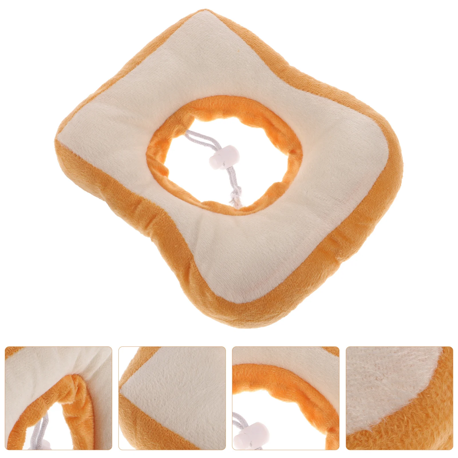 1Pcs Pet Cat Collar Bread Design Recovery Collar Comfortable Protective Neck Cone Anti Licking Anti Bite Cat Cone Pet Supply
