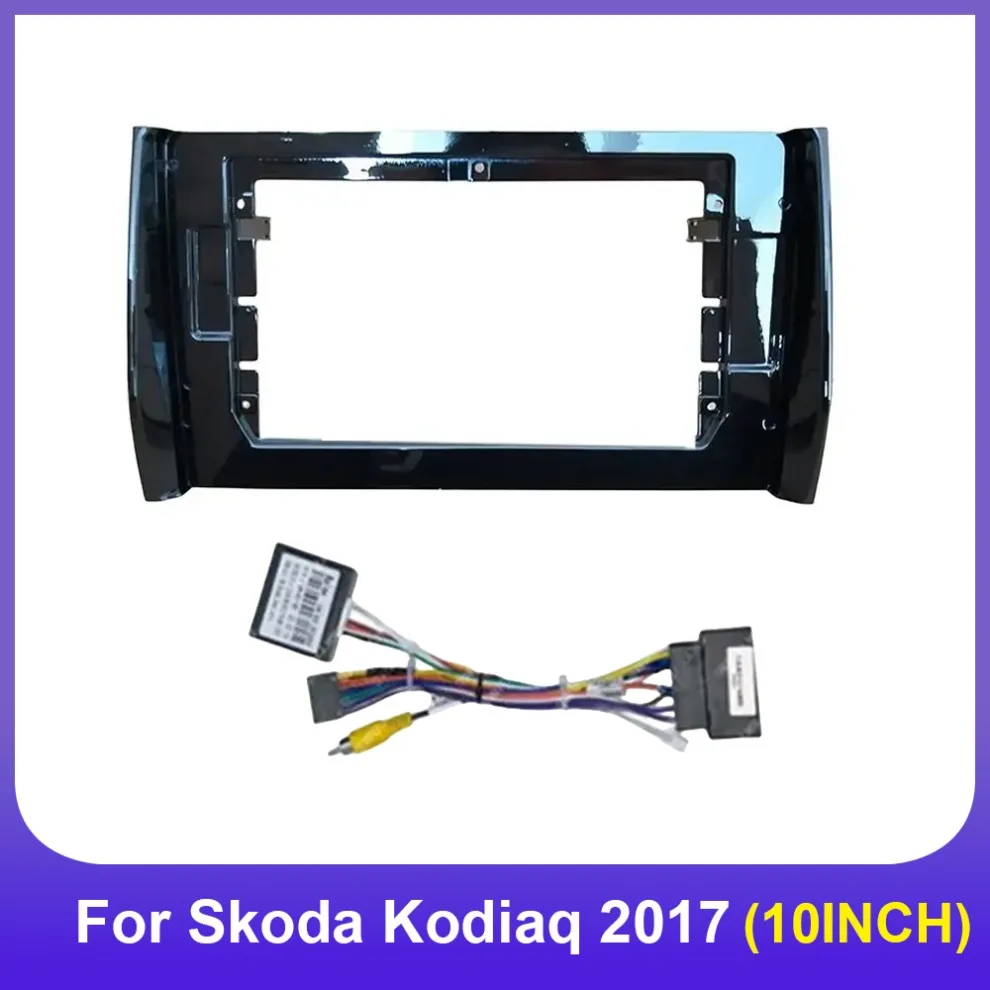 

Автомобильный радиоприемник 10 Fascia Adapter Canbus Box Decoder Android Dash Fitting Panel Kit для Skoda Kodiaq 2017